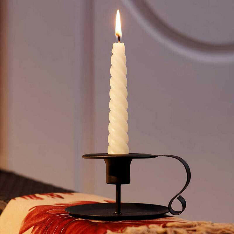 Retro Iron Candelabrum Candle Holder Candlelight Stand For Decoration DisplaBDA