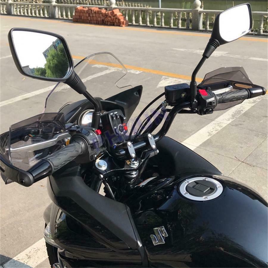 2Pcs 7/8" Motorcycle Scooter Hand Guards Motorbike Handlebar Covers Protector