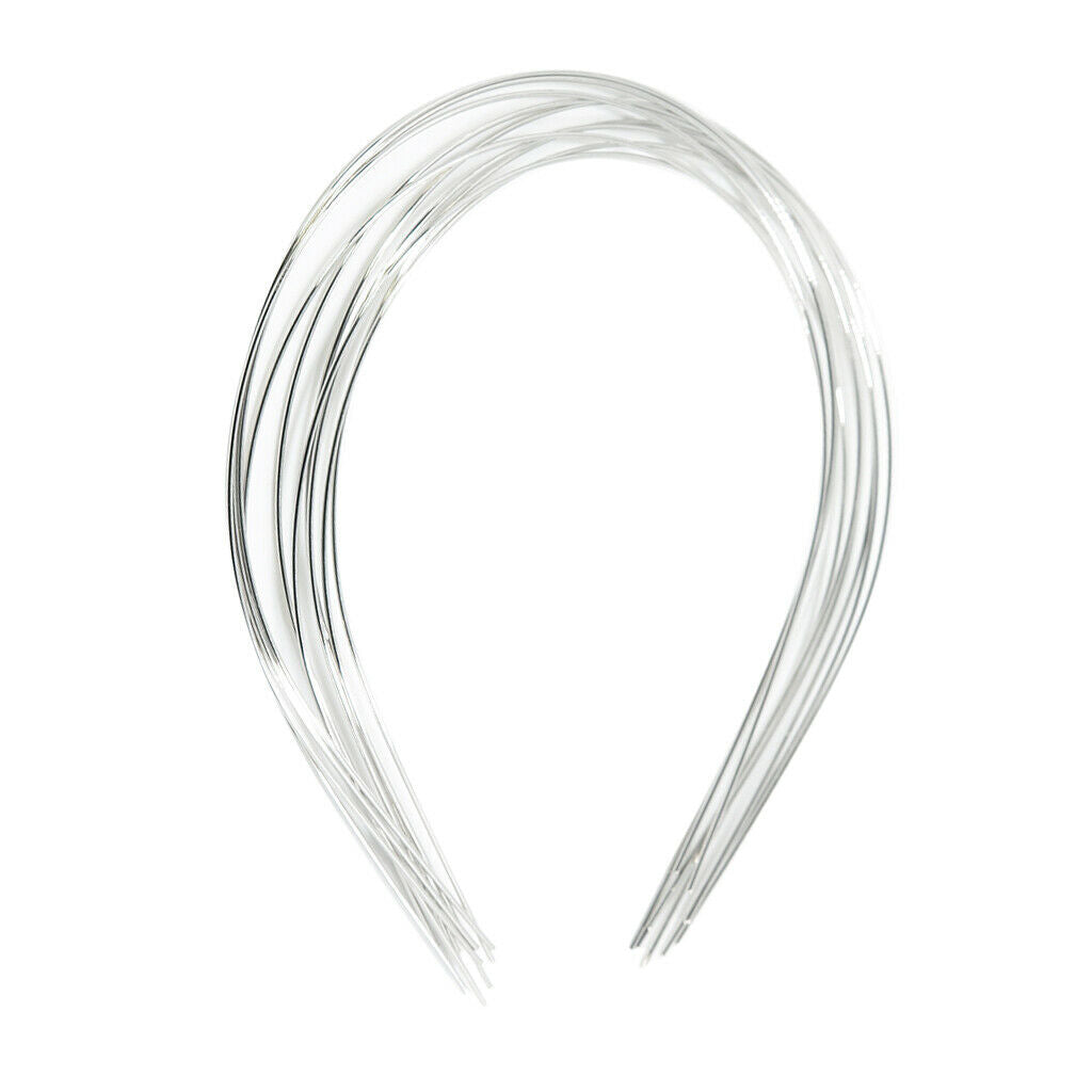 10Pcs Fashion Plain Lady Metal Hair Band Headband No Teeth Hair DIY Beauty Tool
