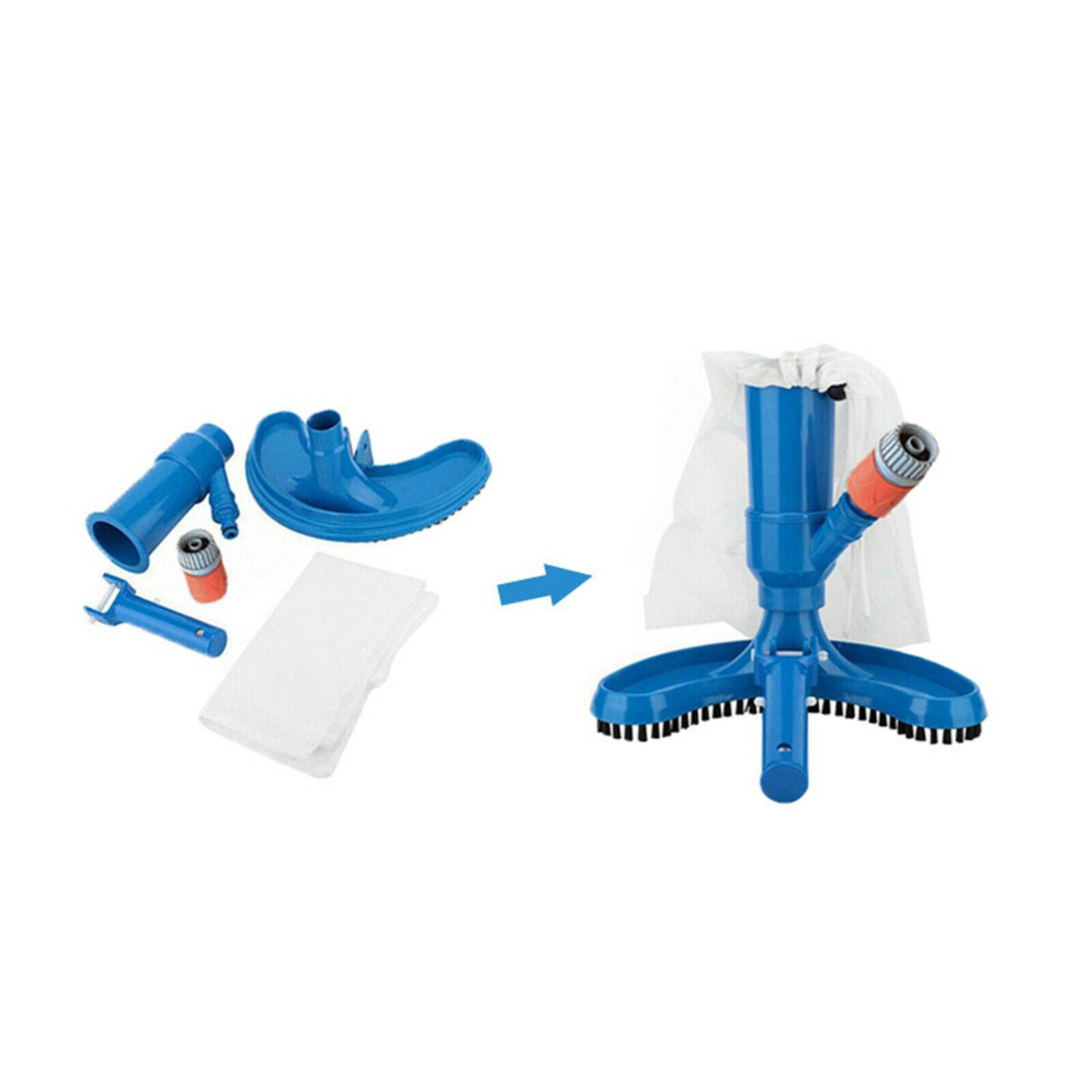 Swimming Pool Vacuum Cleaner Head Kit Spa Pond Fountain Brush Cleaning Tool