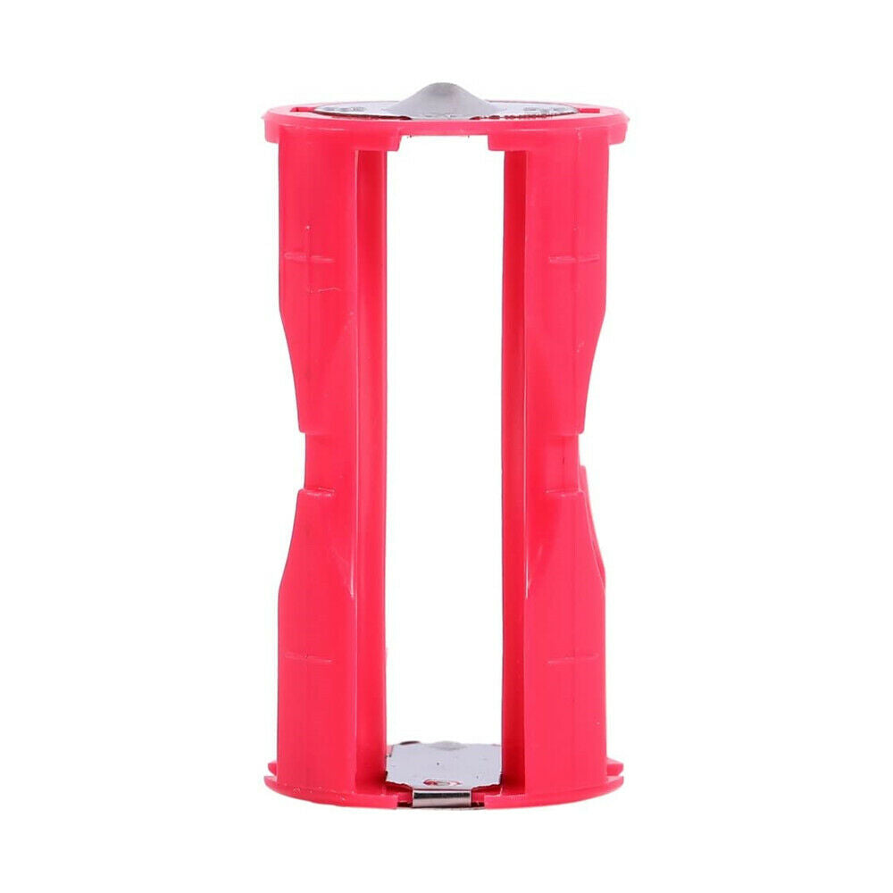 4pcs 4AAA to C Size Parallel Battery Converter Adapter Holder Cases Box Red