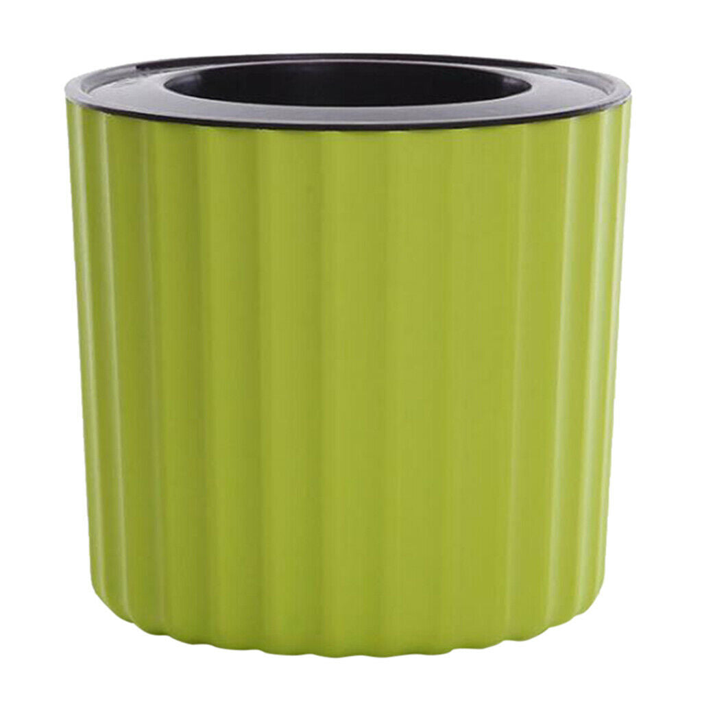 Green Plastic Self Watering Planter, Indoor Outdoor Home Garden Planter Pot for