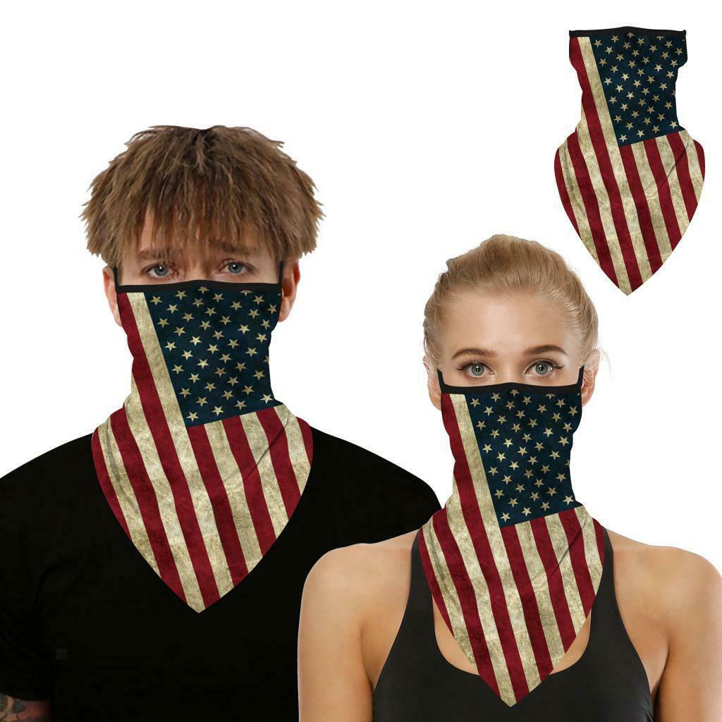 2PCS Mens Outdoor Sport Bandana Face Balaclava Neck UV Windproof Motorcycle