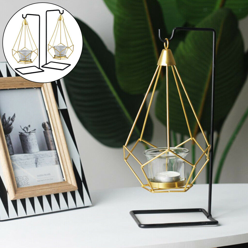 Geometric Hanging Tea Light Candle Holder Decor Table Decoration for Wedding