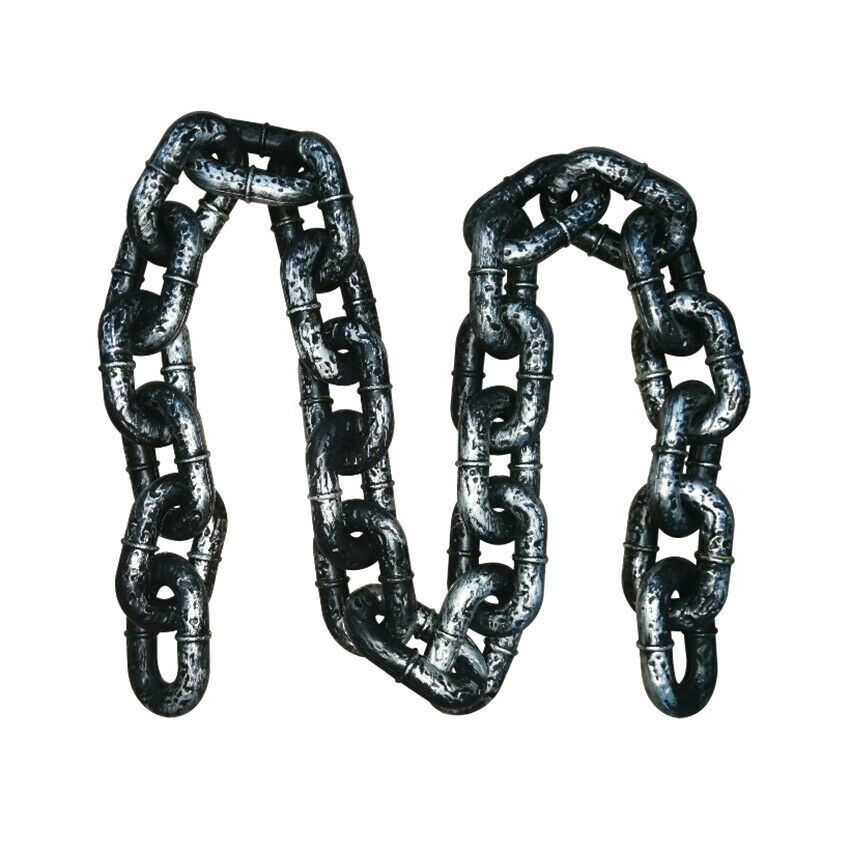 Giant Halloween Chain 70" Plastic for Scary Costumes, Props for Haunted Houses