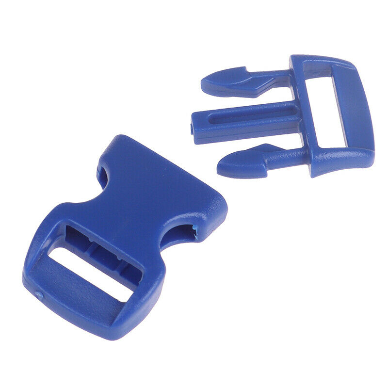 20x 3/8"10mm Wide Side Release Buckle Pacord Bracelet DIY Dog Coll Strap .l8