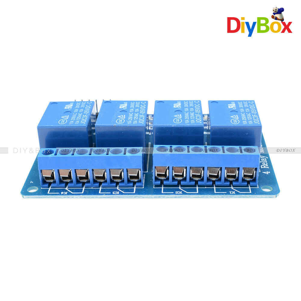 4 Four Channel Relay Module DC 5V + Optocoupler For Arduino PIC ARM AVR DSP D