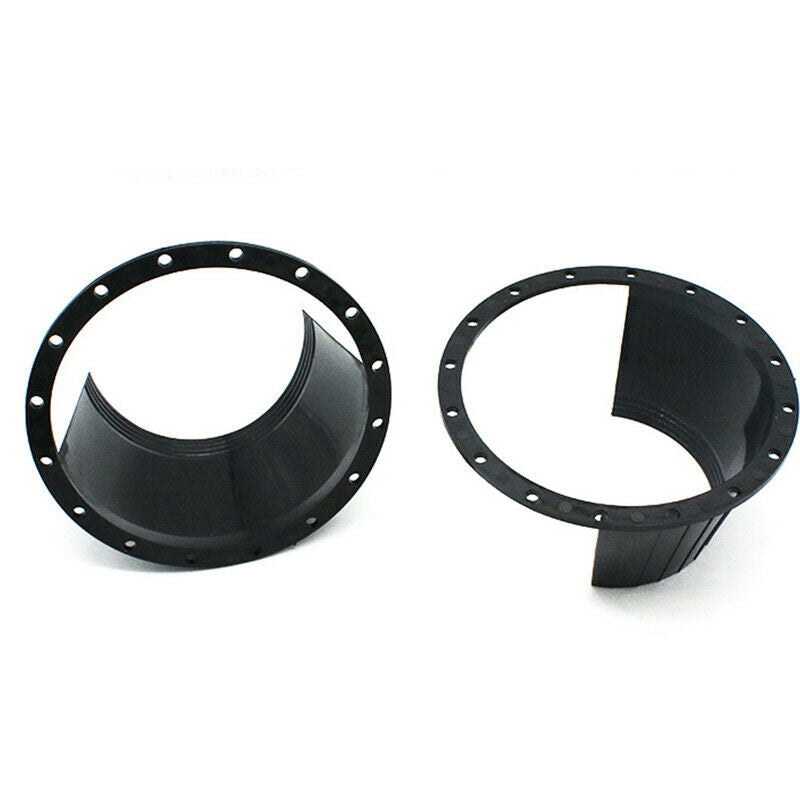2x Black Car SUV Door Audio Speaker Ring Waterproof Cover Trim Washer Universal