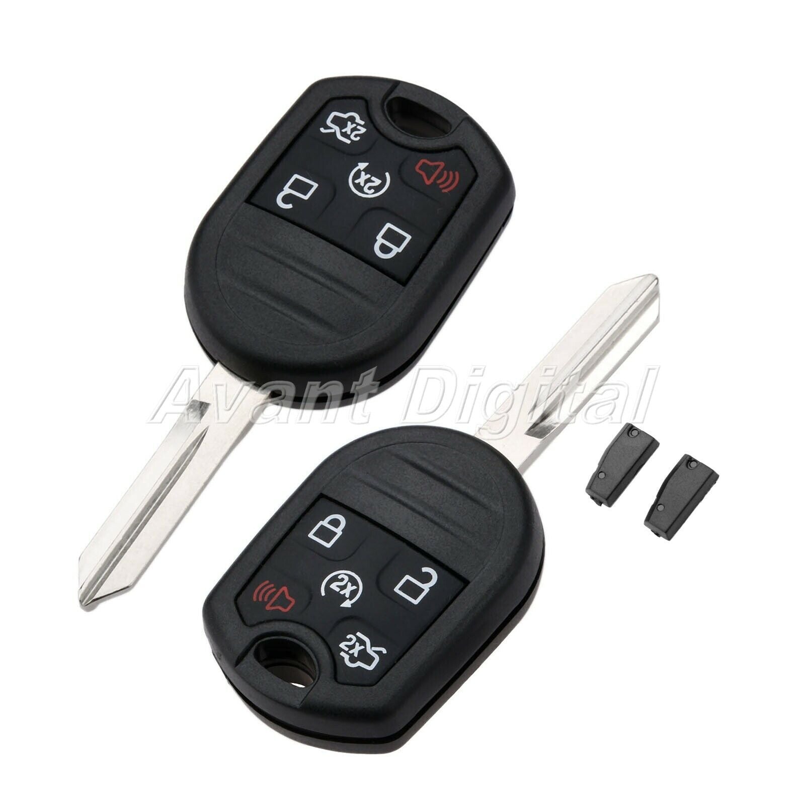 2Pc Remote Key 5BTN 315MHz CWTWB1U793 ID83 4D63 Chip For 2011-2015 Ford Explorer