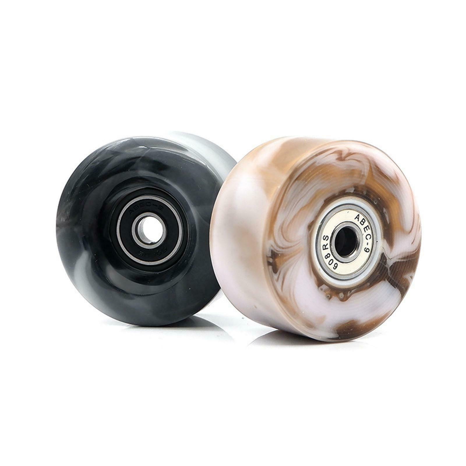 8Pcs Skate Wheels with Bearings PU Wheels Skating Accessories Red Black