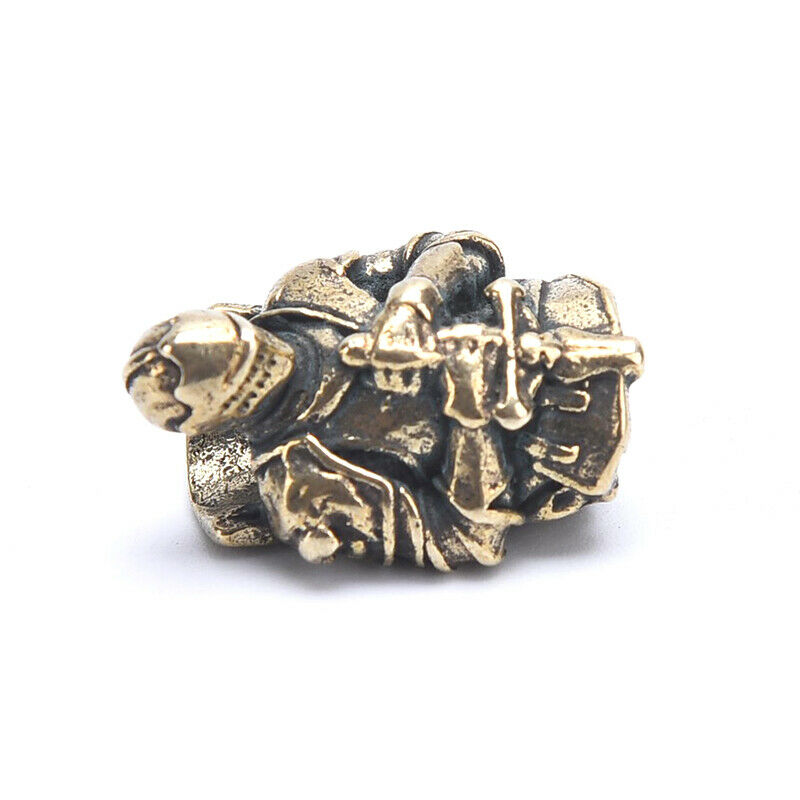 Retro Brass Warrior DIY Keychains Lanyard Pendants Jewelry  Accessori.l8