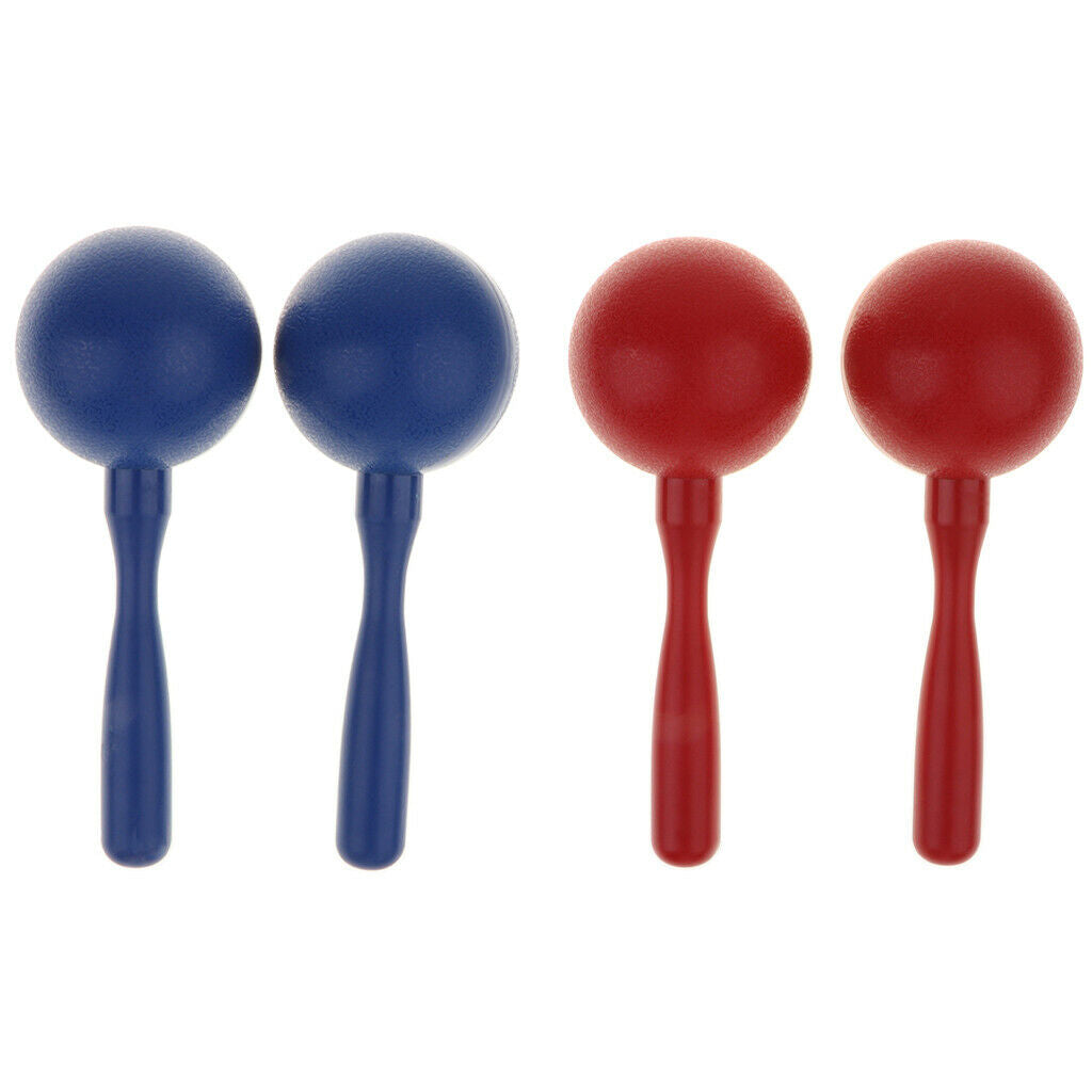 1 Pair Plastic Hand Percussion Maraca Kids Musical Instrument