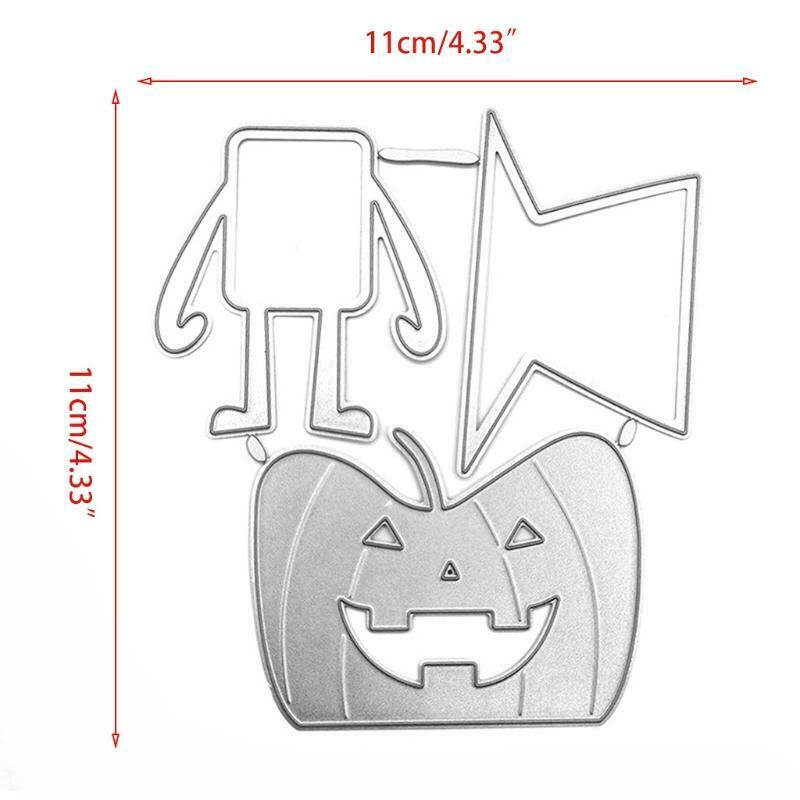 Halloween Intimidate Pumpkin Head Carbon Steel Cutting Dies DIY Scrapbooking