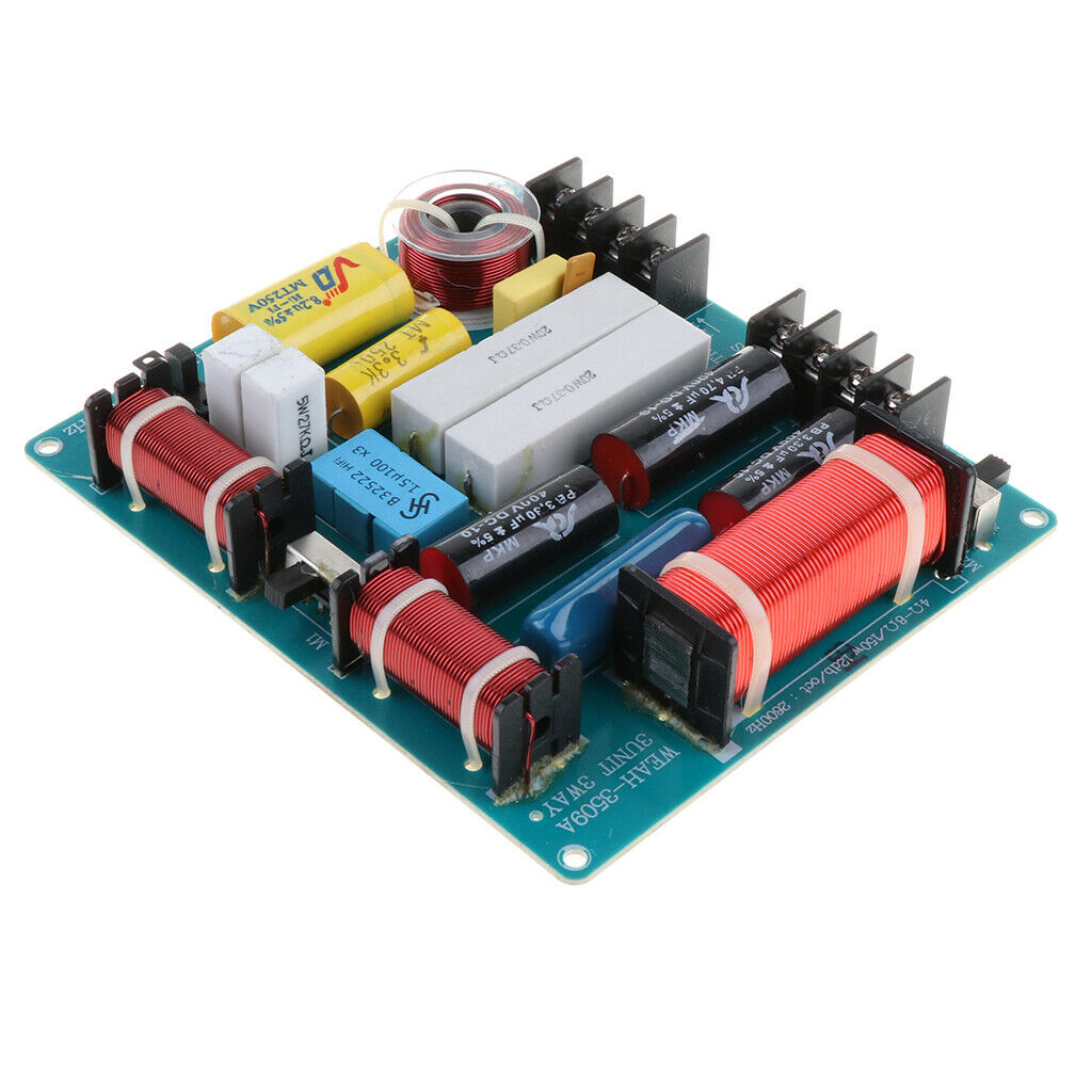 Treble Bass 3 Way Frequency Divider Speaker Audio Crossover Filters Board DIY