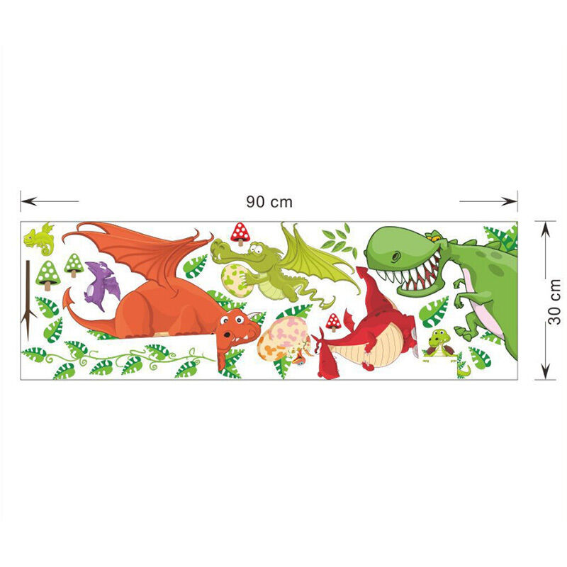 Dinosaur Zoo Wall paper Decals for Kids Baby  Boy Bedroom Wall Sticker_DD
