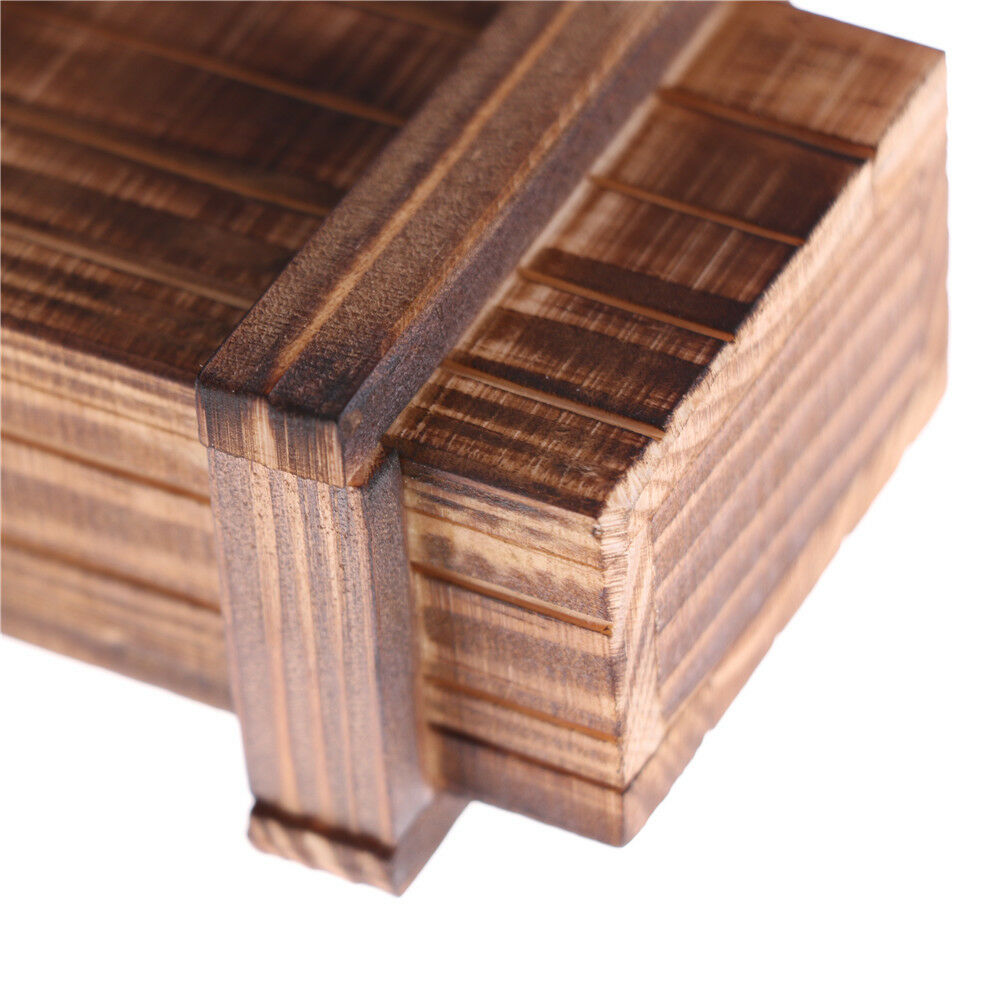 Magic Compartment Wooden Puzzle Box With Secret Drawer Brain Teaser Kids Gift Kt