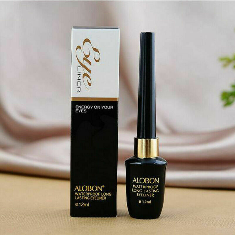 Black Make Up Liquid Eyeliner Waterproof Eye Liner Pencil Pen Comestics Set 12ml