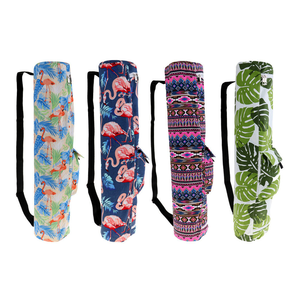 2pcs/set Durable Canvas Sports Yoga Mat Carrier Bag for Pilates Workout Mats