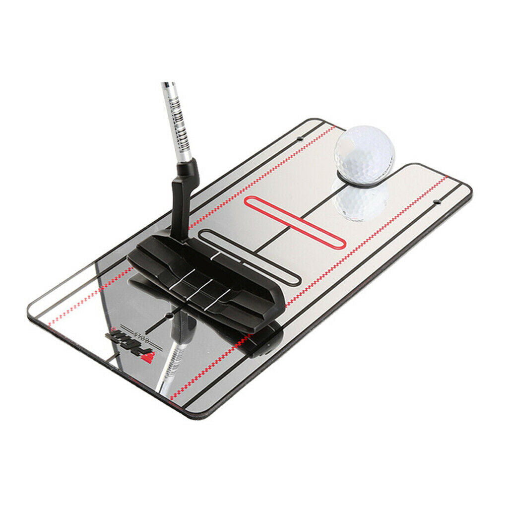 12x6'' Golf Putting Mirror Golf Technique Alignment Beginner Learning Device