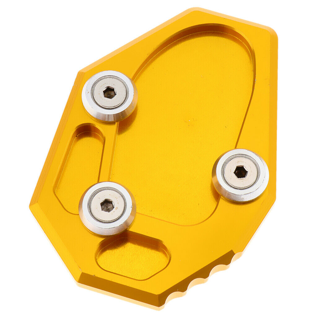 Motorcycle Kickstand Side Stand Extension Plate Pad for YAMAHA MT-07 Yellow