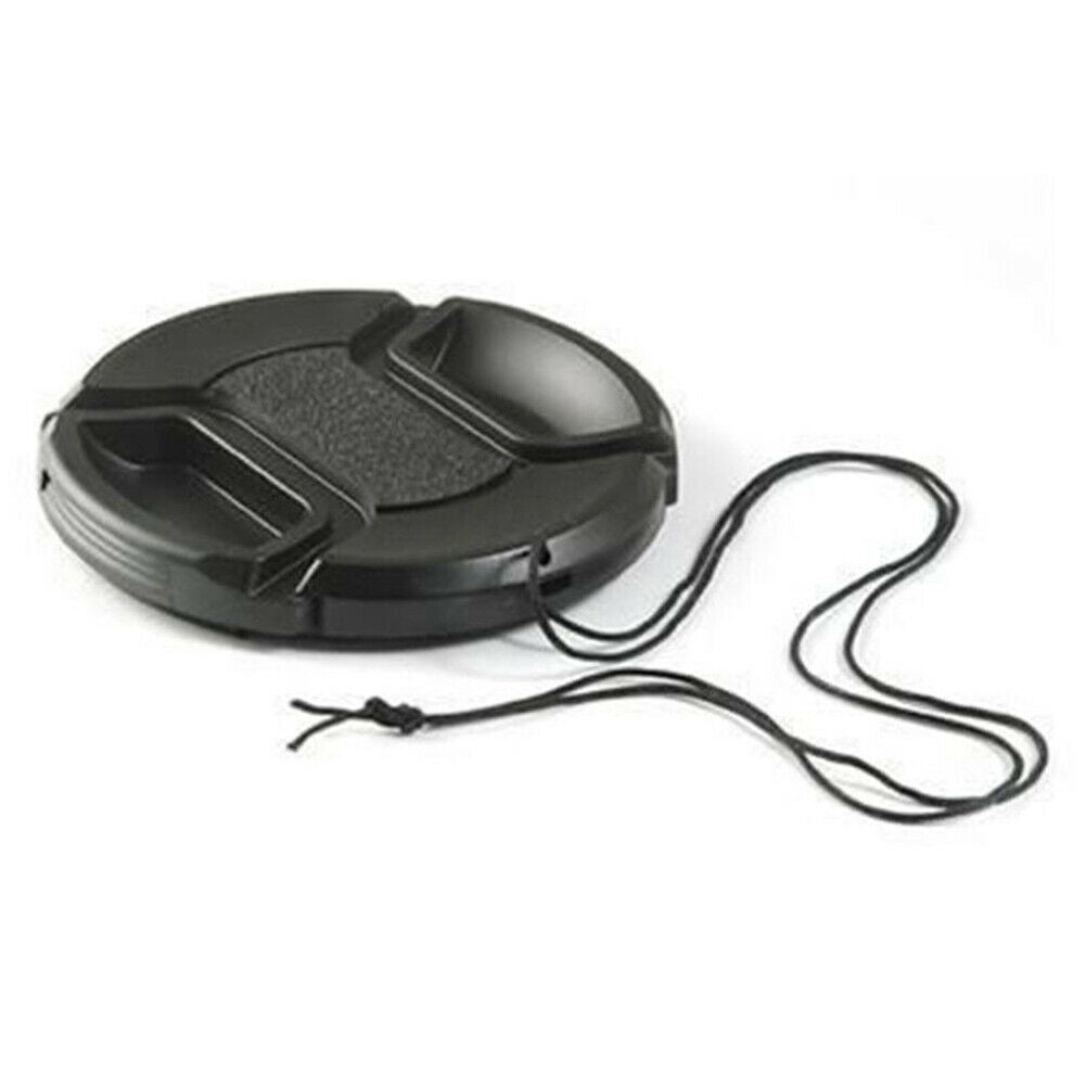 49mm Durable Front Lens  Hood Cover Snap-on With Rope for   Camera