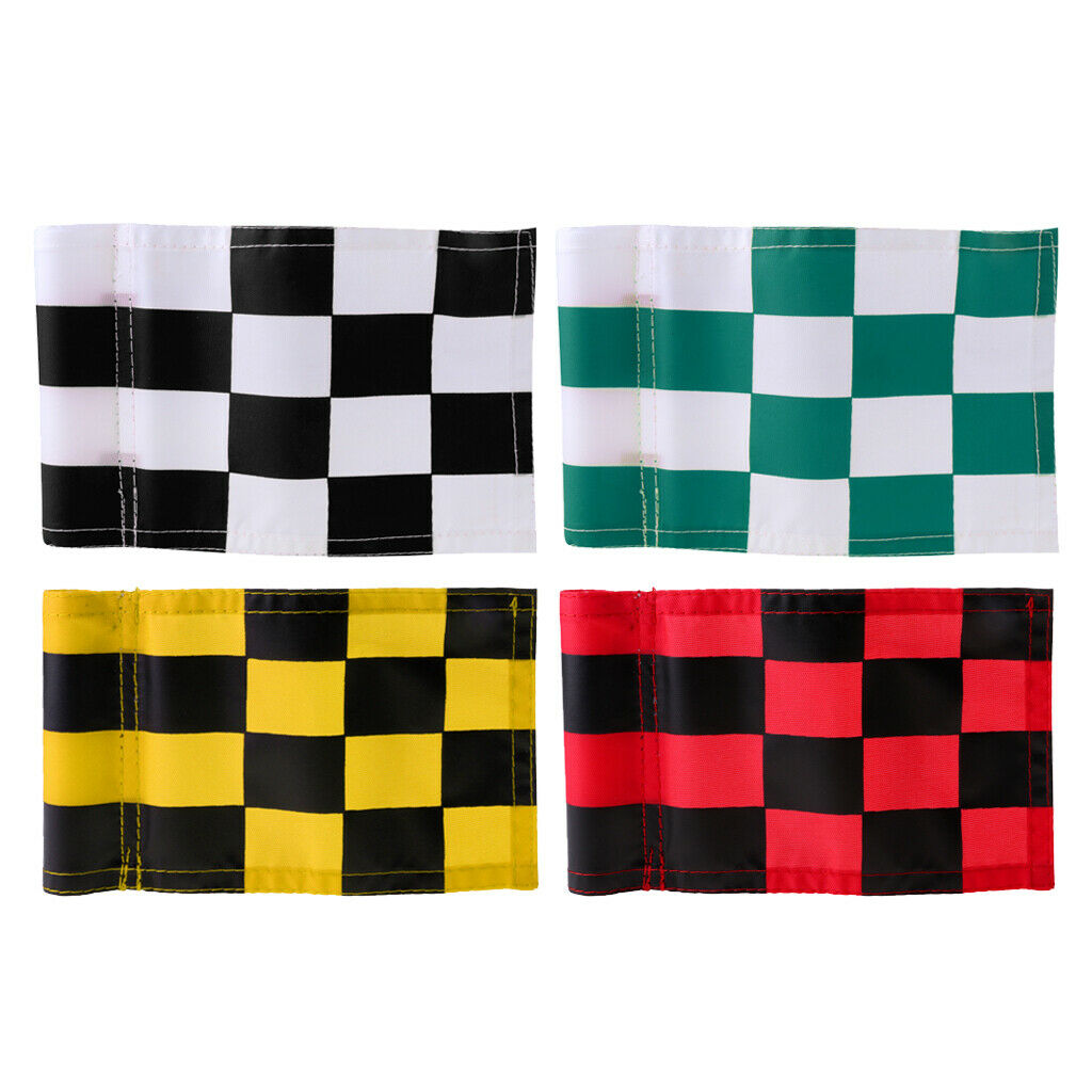 4x Portable Durable Golf Flag Solid Putting Green Marker Flag Backyard