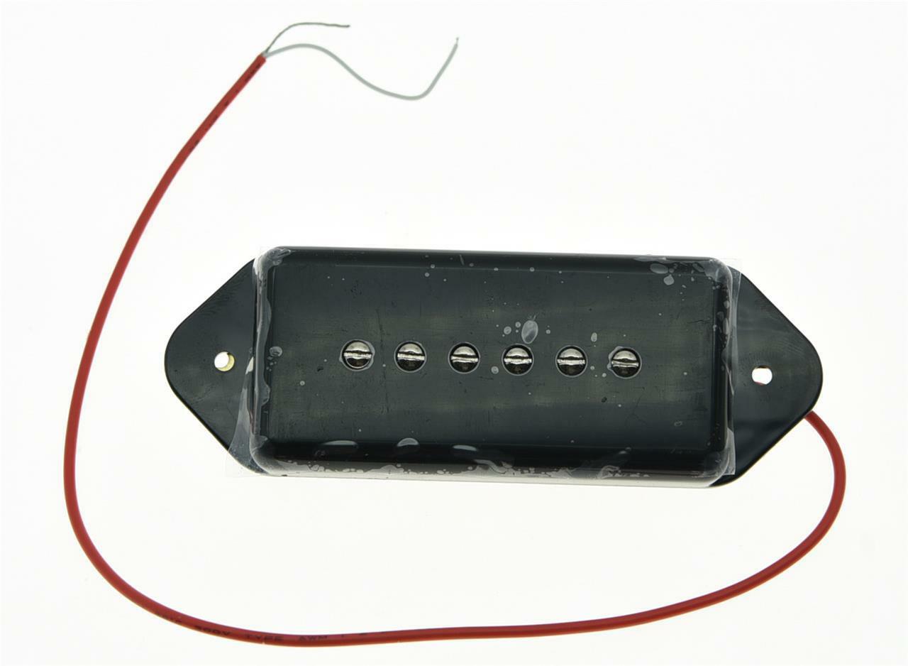 Black P90 High Power Sound Dogear Type NECK Pickup Soapbar Guitar Pickups