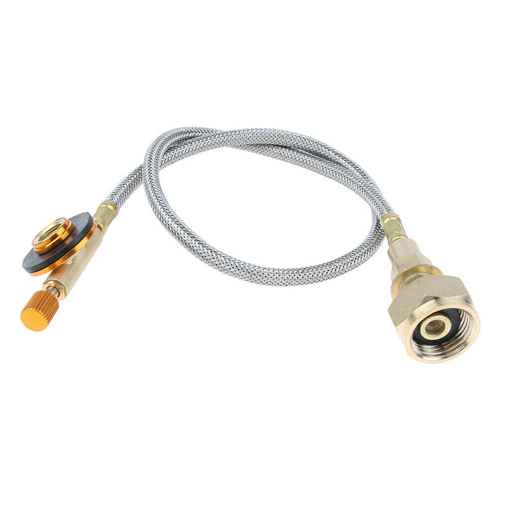 60cm Propane Tank Adapter Hose Extension Gas Pressure Bottle LP BBQ Camping