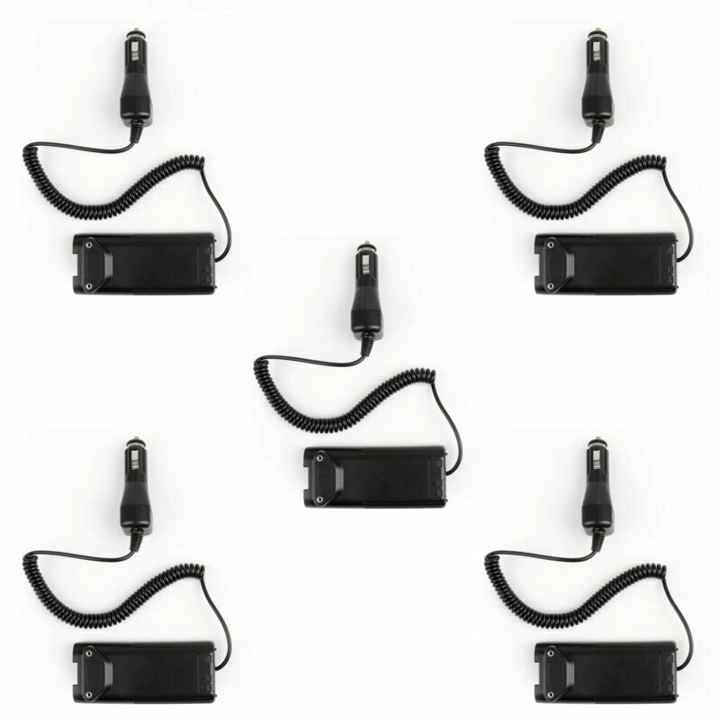 5xCar Charger Battery Eliminator Radio For ICOM IC-V8/V82/F21/F26 BP209 BP210 UA