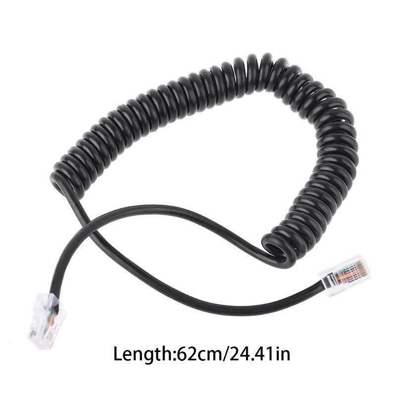 8Pin RJ45 to RI45 Speaker Mic Cable Line for ICOM HM-98 HM-133 HM-133V HM-133S