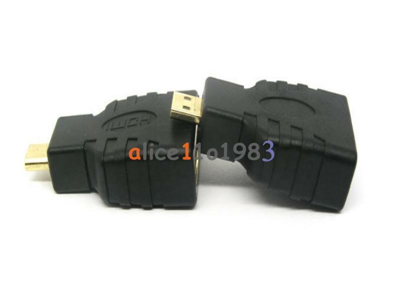HDMI Female to Micro HDMI Male Converter Adapter Connector For HDTV Camera LCD