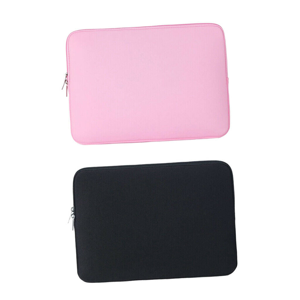 2pcs/color Soft Nylon Tablet Liner Sleeve Storage Bag Pouch Universal 15.6"