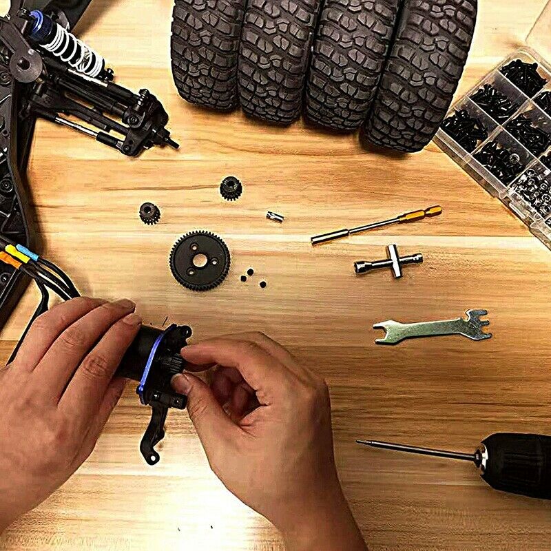 Metal Spur 54T Gear with 15T/17T/19T Pinions for Traxxas Slash 4X4 Stampede P5Y4