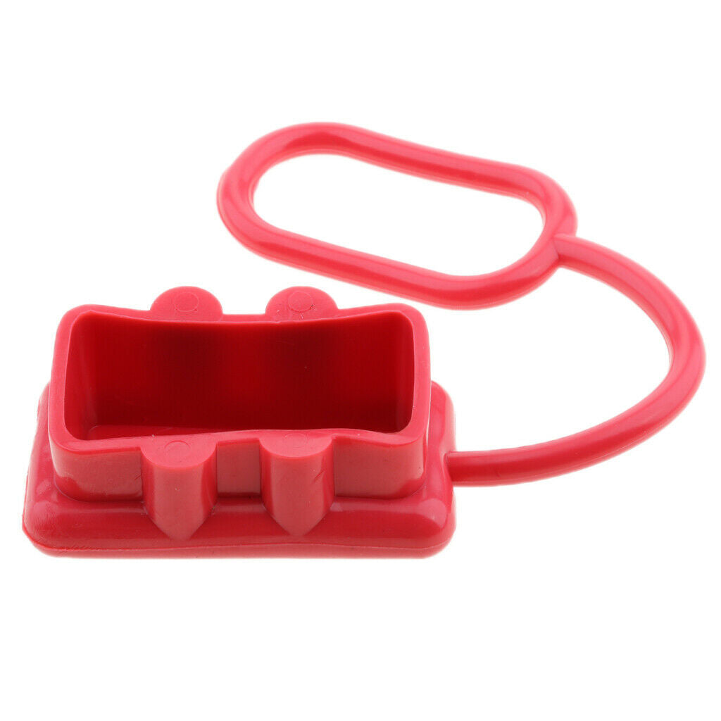 6 Pcs Dustproof Dust Cover End Caps for 175A Plug Connector Red Rubber