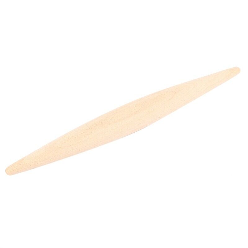 1X(Solid Wood Rolling Pin Beech No Paint No Wax Noodle Dumpling Dough Pressure2)