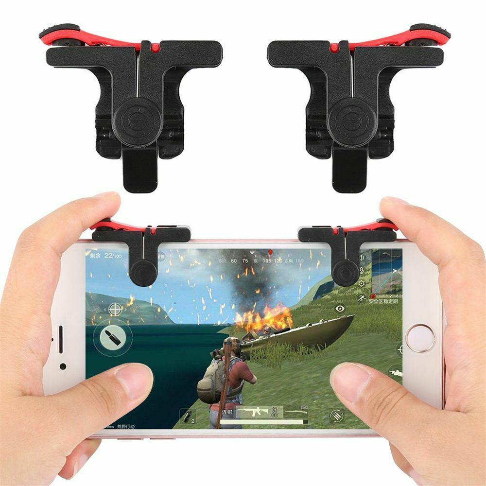 Mobile Phone Gamepad Shooter Fire Button PUBG Game Controller Shooting Trigger