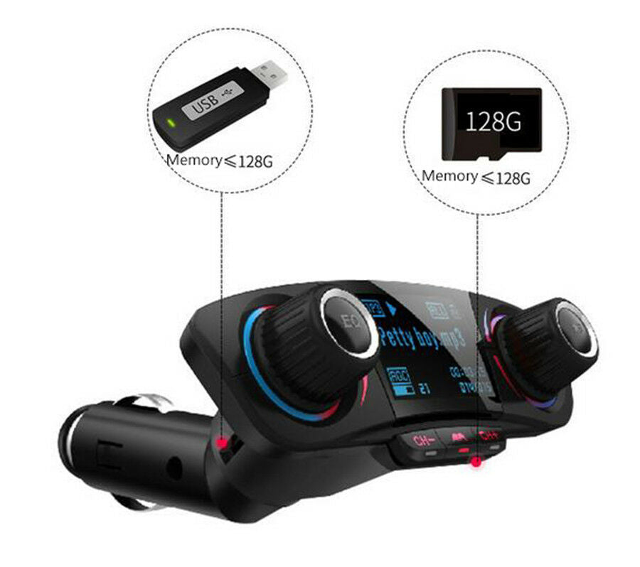 Car Bluetooth MP3 Player/ Charger /U-disk Memory Card Cigarette Lighter Connect