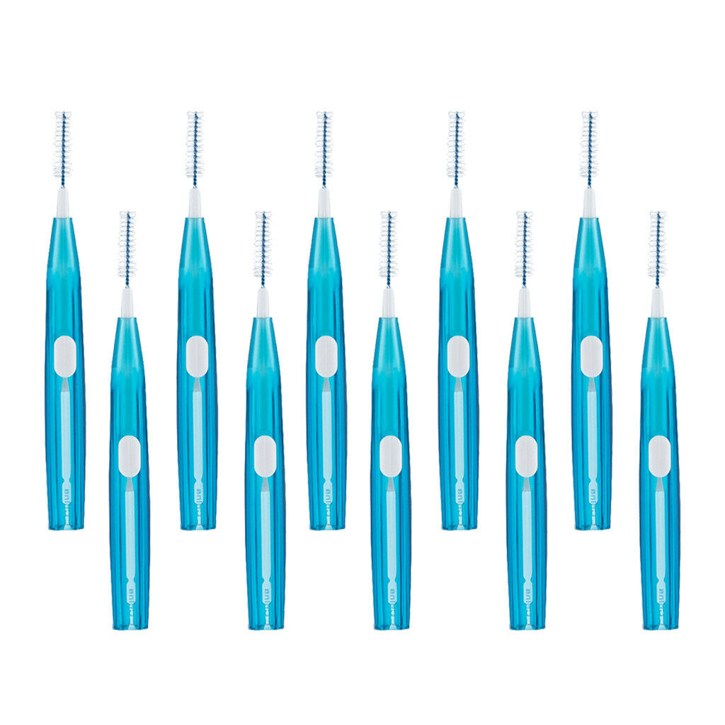 10x Push-pull Interdental Brushes Teeth Food Residue Cleaner Toothpick