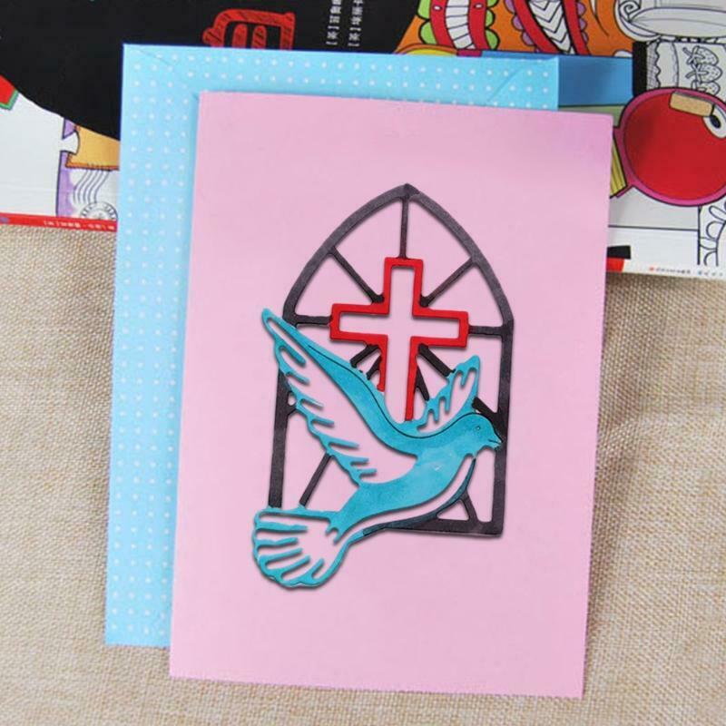 Christian Peace Dove Metal Cutting Dies Stencil Scrapbooking DIY Album Stamp