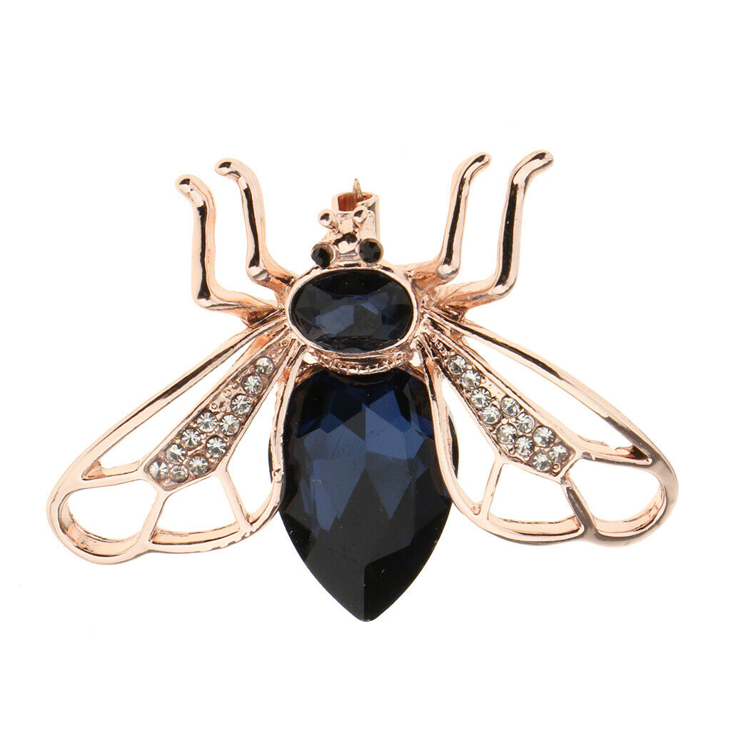 2 Pieces Crystal Rhinestone Bee Brooches Hijab Pins for women Jewelry Gift