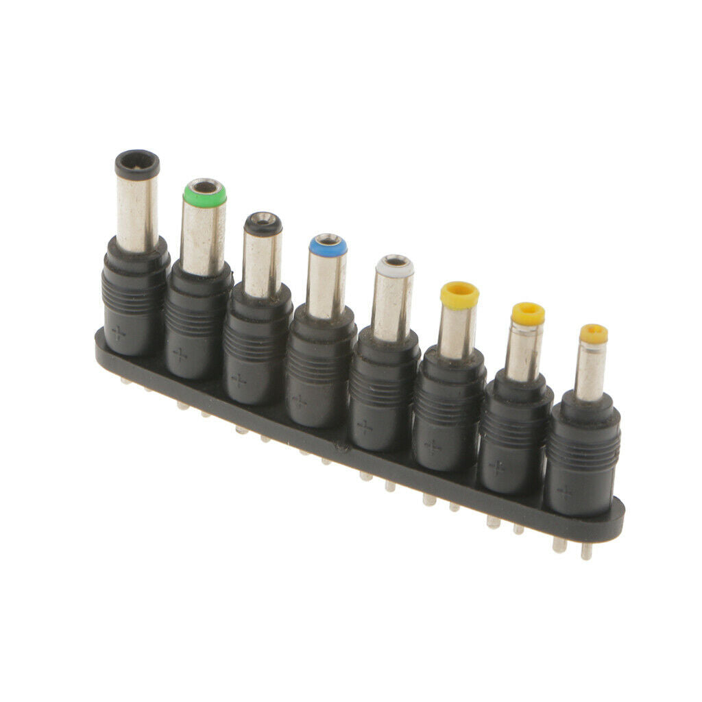 Universal power supply adapter 8 pieces AC DC plug tips for notebook laptop