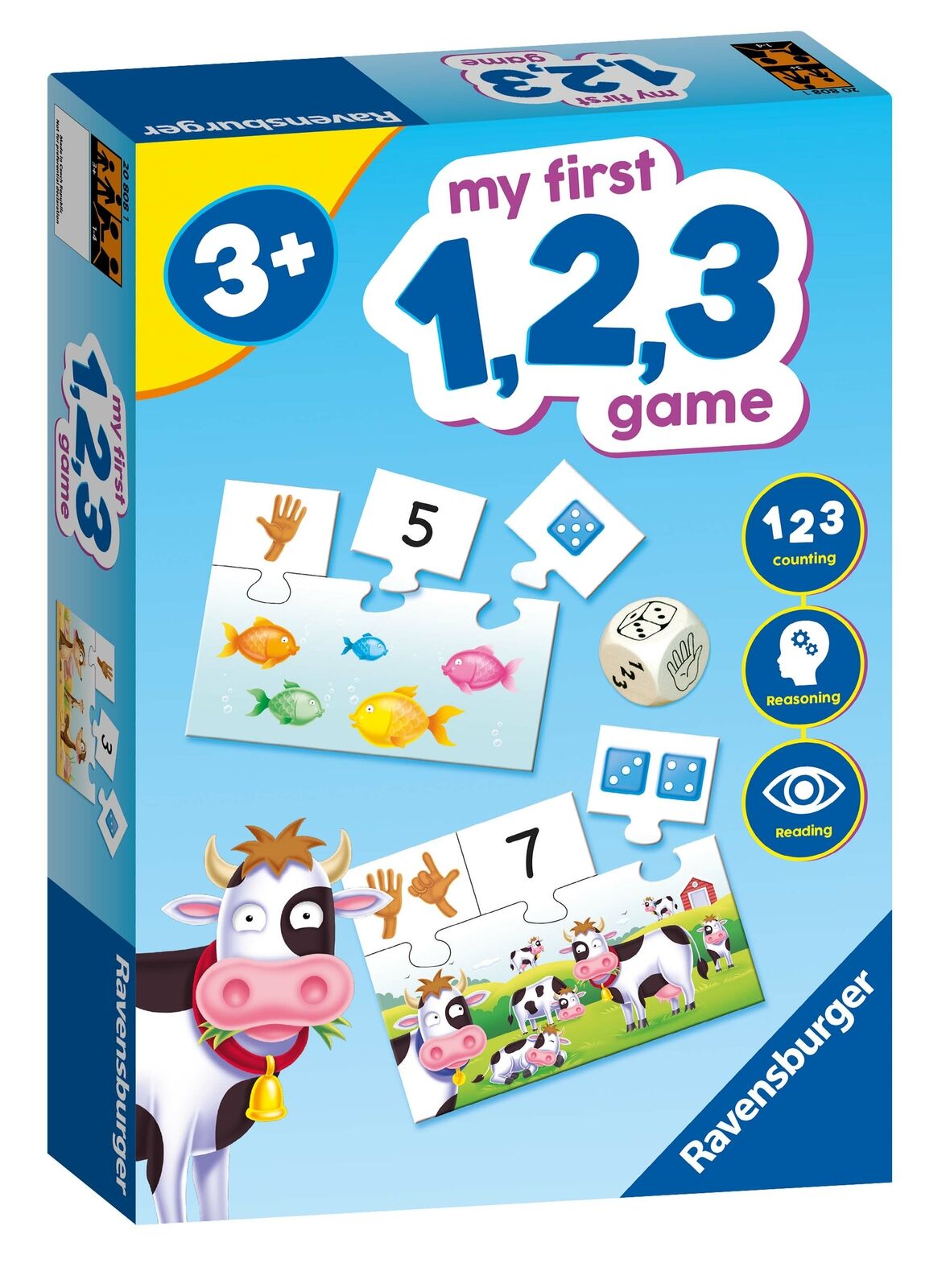 20808 Ravensburger My First 1,2,3 Card Pairs Match Game Children Toddler Age 3+