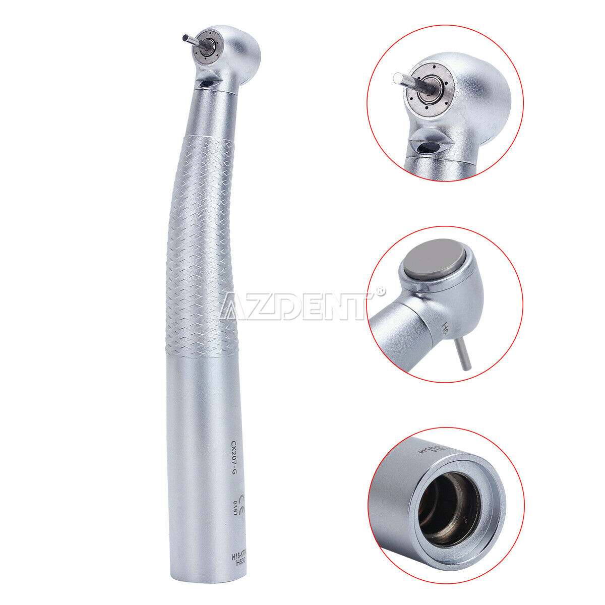 3 X Nsk Style Dental Fiber Optic LED High Speed Handpiece Push button