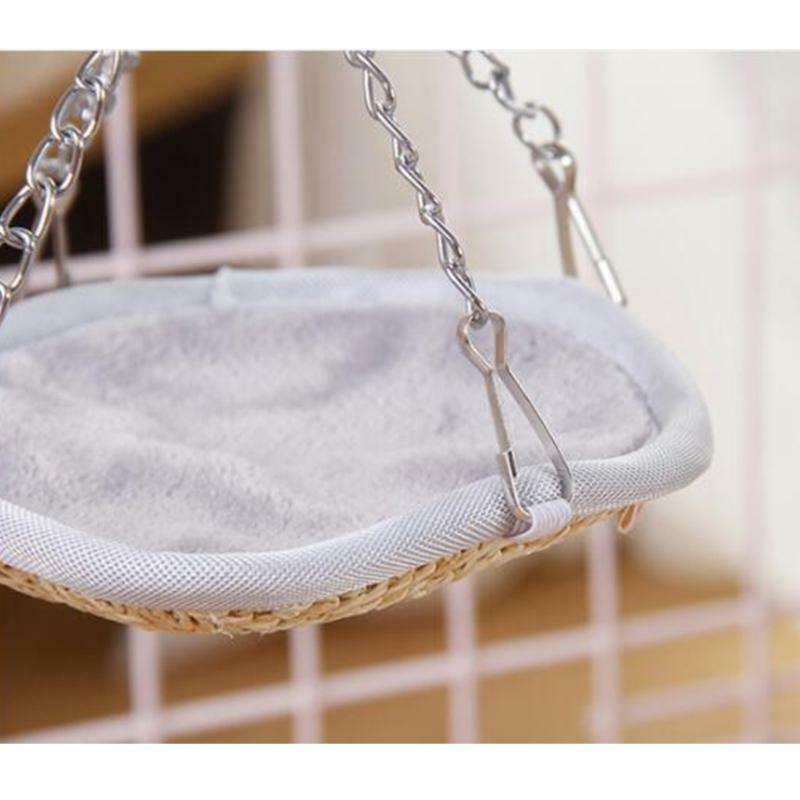 Small Pet Hammock Hamster Round Cage House Mini Hanging Bird Nest Bed for Rodent