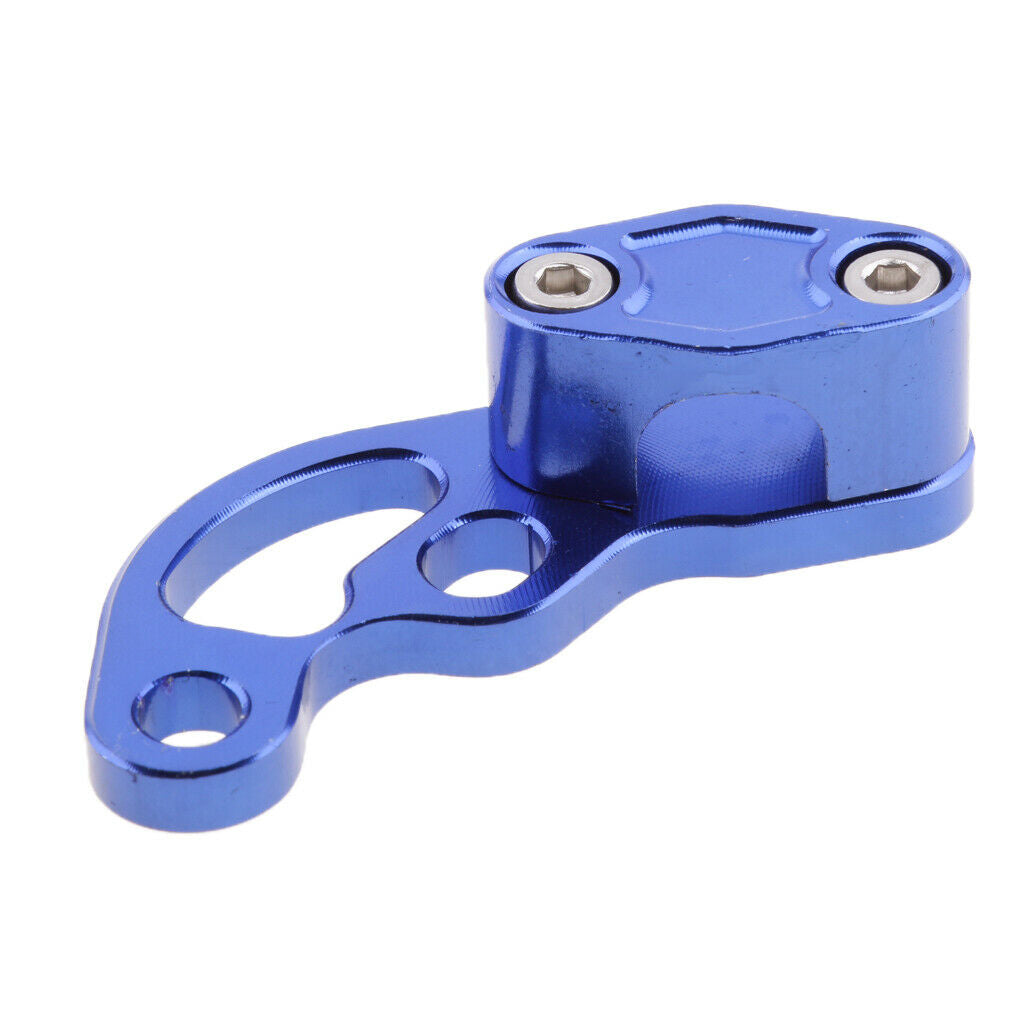 Motorcycle Motorbike Oil Pipe Cable Line Tube Hose Clamp Clip Blue+Black