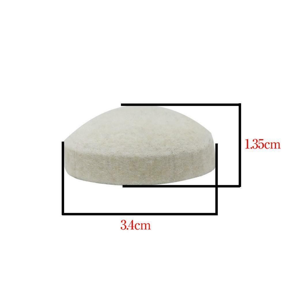 2x Bass Drum Beater Head Made of Wool Felt for Percussion Instrument Parts