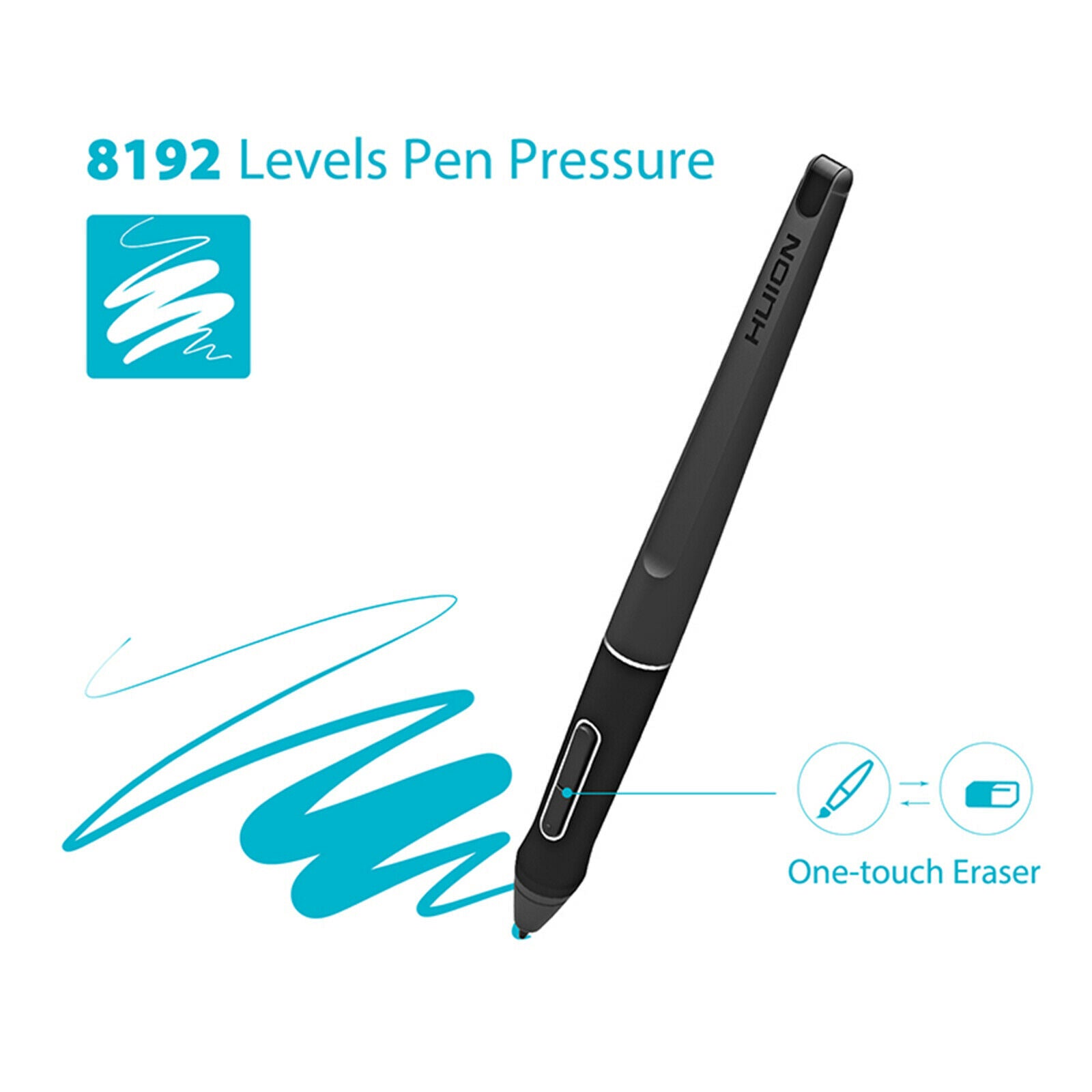 Battery-free Touch Screen Stylus  For HUION KAMVAS Pro 13/Pro 12/Pro 16 PW507
