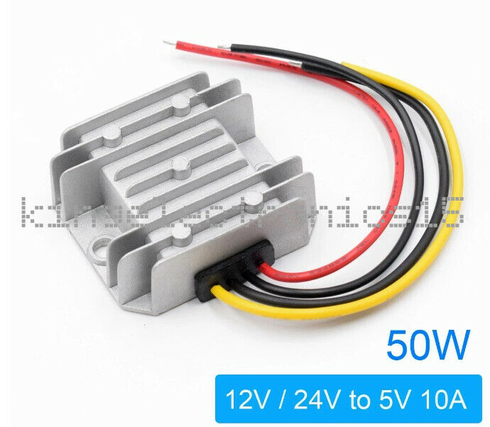 1PCS Voltage converter DC 12V / 24V to DC 5V 10A 50W step down converter