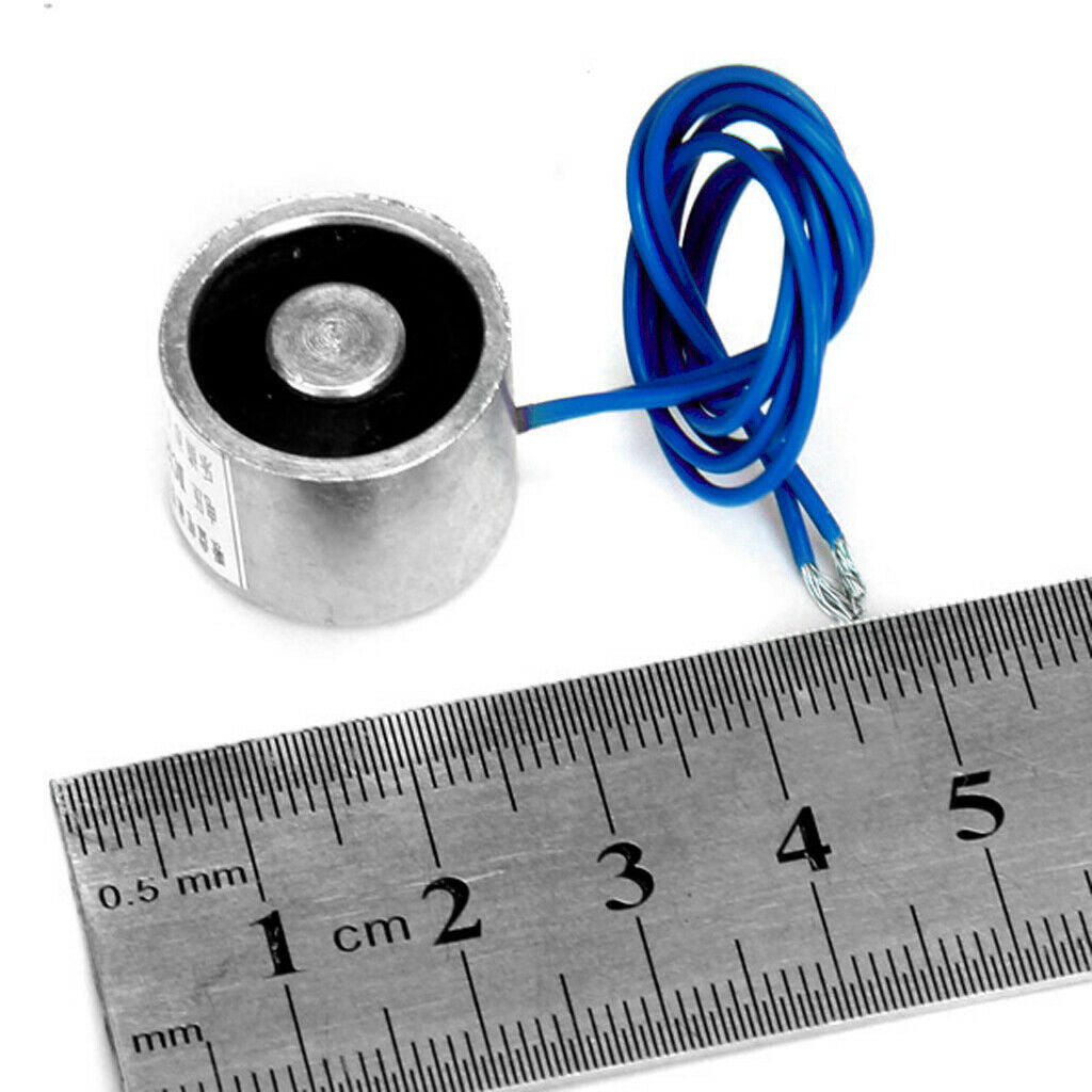 12V DC Electric Lifting Magnet Electromagnet - Solenoid Lift Holding (25N) -