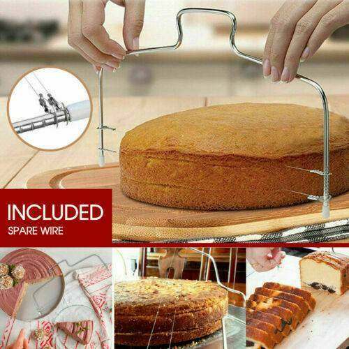 Adjustable Wire Cake Slicer Bread Cutter Leveller Decorating Divider Slice Tool#